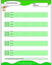okul öncesi çizgi çalışma sayfaları